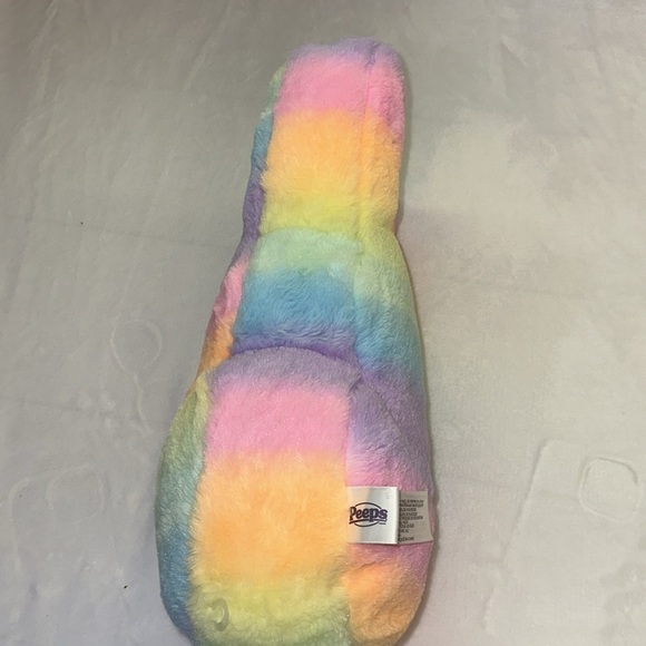 Peeps Animal Adventure Rainbow Bunny Plushie Preowned - Picture 5 of 5